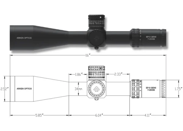 Arken EP-5 Gen 2 7-35x56 VPR MIL - Afbeelding 4