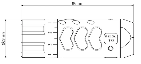 Sinus Brake with barrel tuner - Afbeelding 9