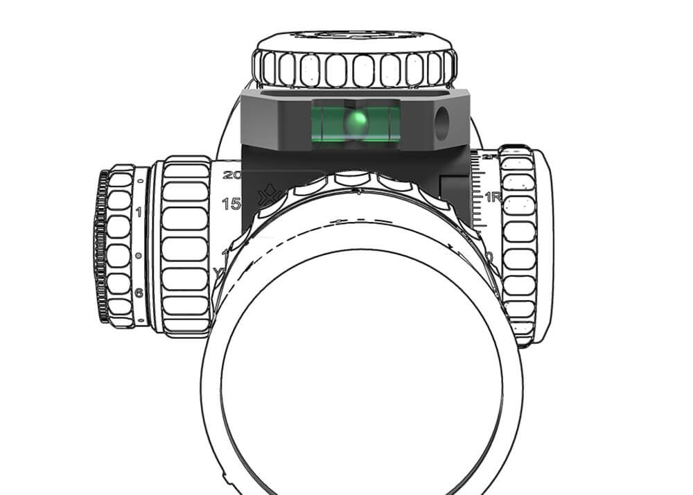 Turret Mark Reader Vector Optics X-Accu 34 mm met Waterpas - Afbeelding 10
