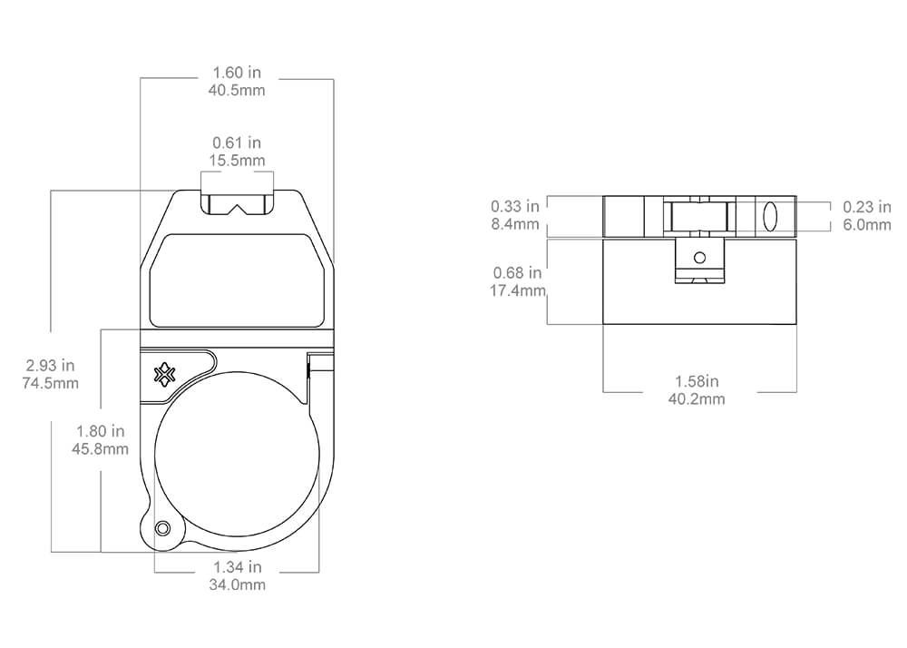 Turret Mark Reader Vector Optics X-Accu 34 mm met Waterpas - Afbeelding 12